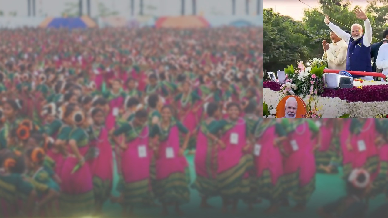 ग़रीब लोकतंत्र के बादशाह नरेंद्र मोदी और 13000 लड़कियों का नृत्य