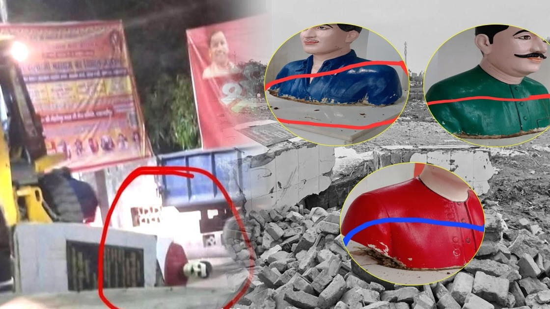 Political row over vandalism of Kakori martyrs' statues