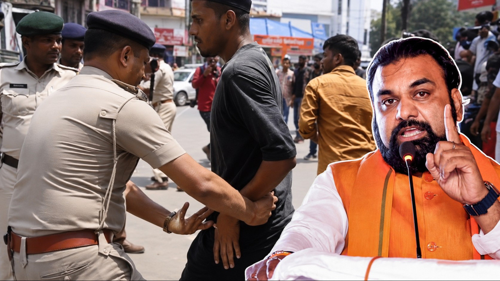Police baton charge on protesting students near Bihar CM residence