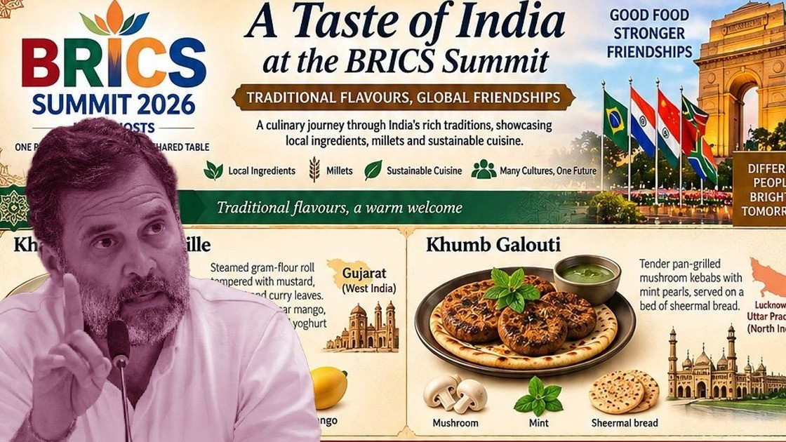BRICS में विदेशी मेहमानों को शाकाहारी भोजन परोसने पर क्यों छिड़ा सियासी घमासान?