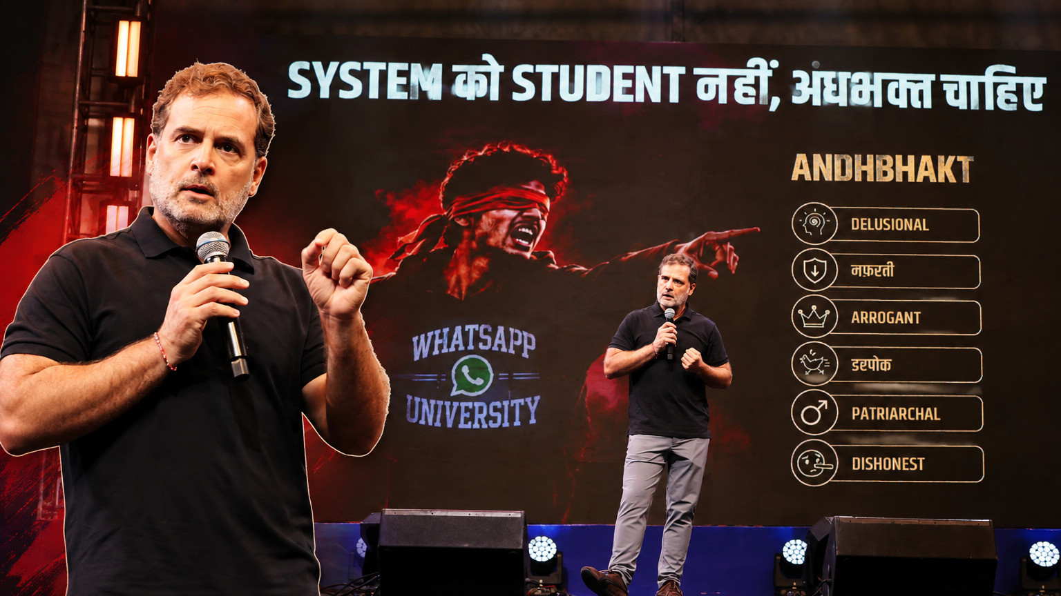 Rahul Gandhi: PM Modi wants blind followers, not questioning students