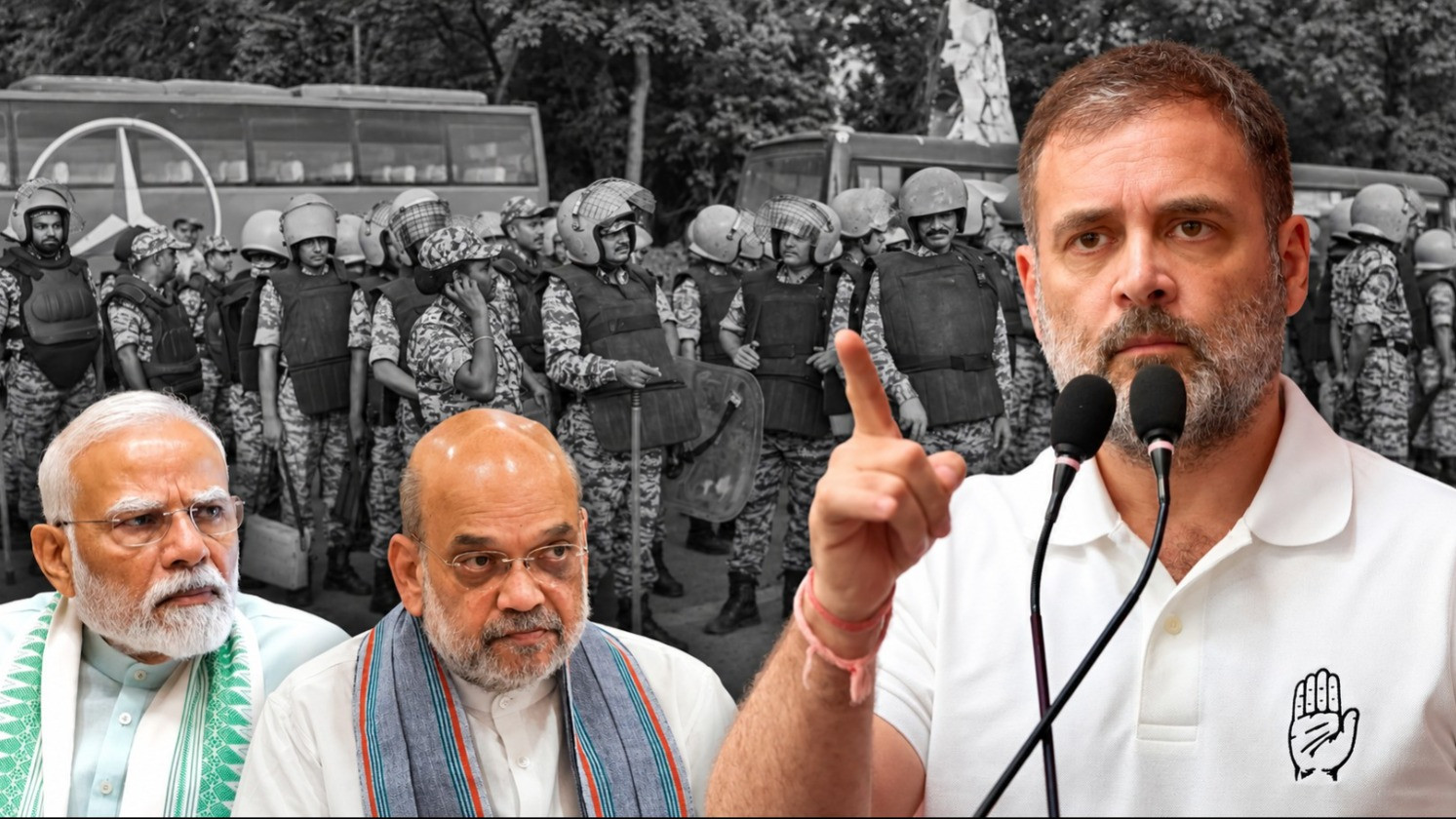 जितनी पुलिस बुलानी है बुला लीजिए, हम आपको चारों तरफ से घेर रहे हैं: राहुल गांधी