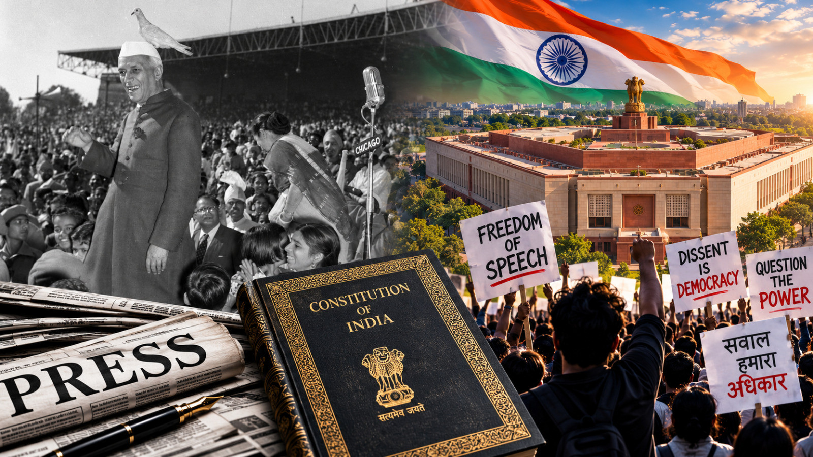 अभिव्यक्ति की स्वतंत्रता: बोलने, असहमत होने और सत्ता से सवाल करने का अधिकार